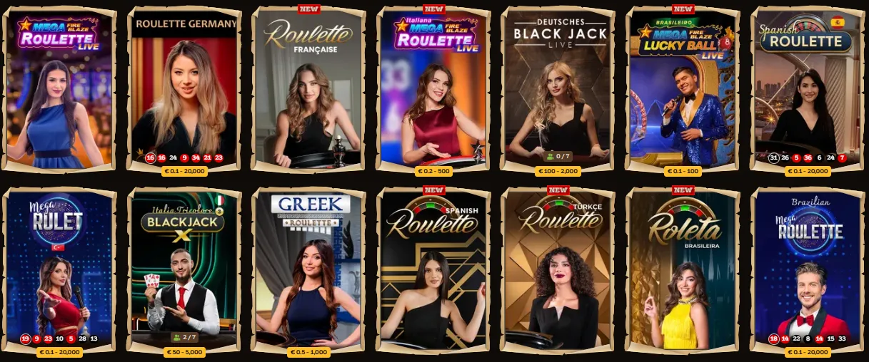 Jack Casino Casino internationale live tafels