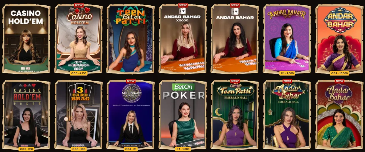 Lolajack Casino live poker